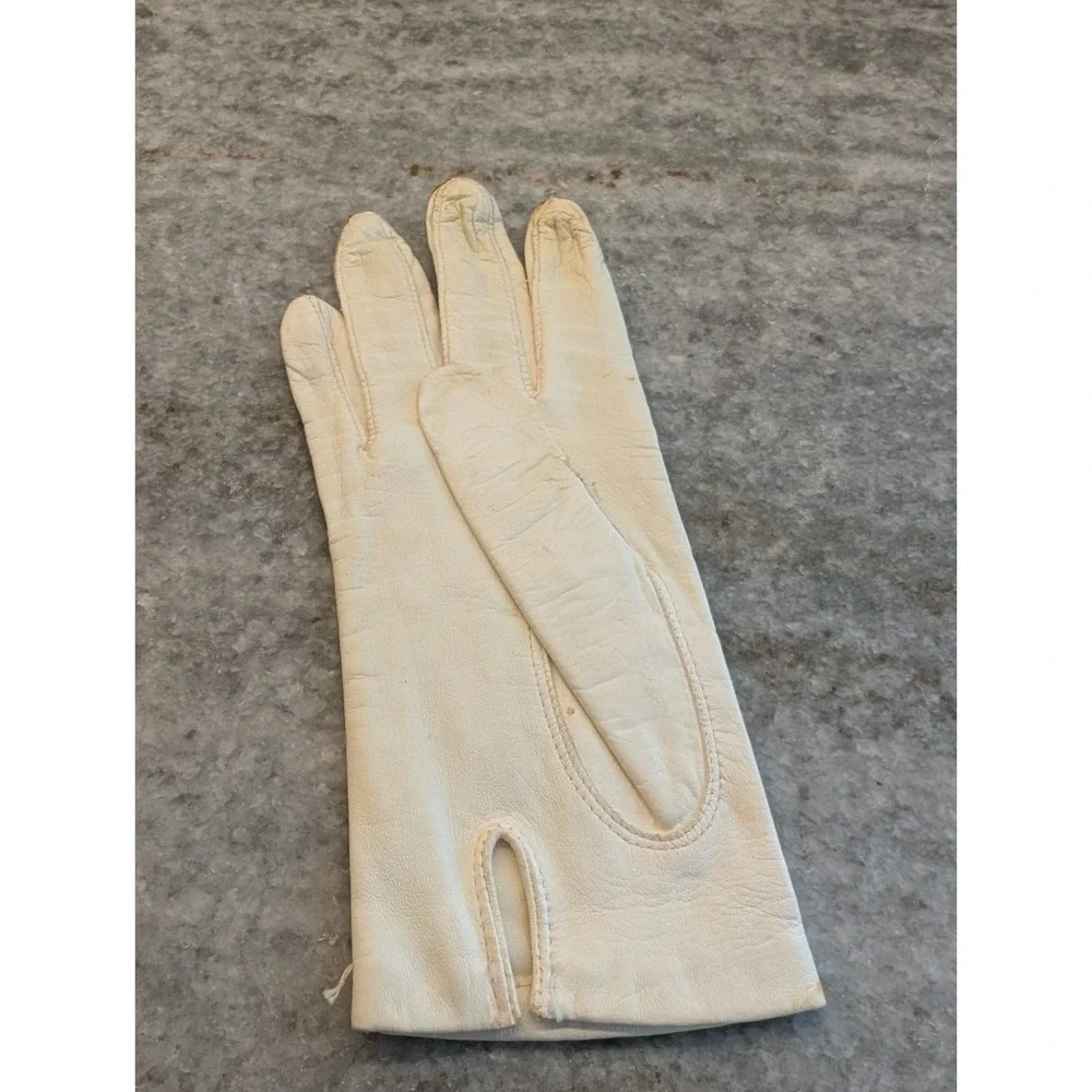 Vintage‎ Womens Gloves, Size 7, White